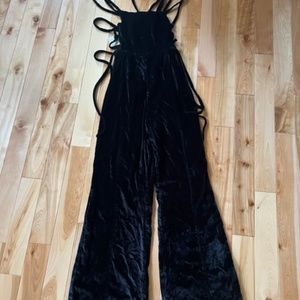 Free People 90's Forever Velvet Overall